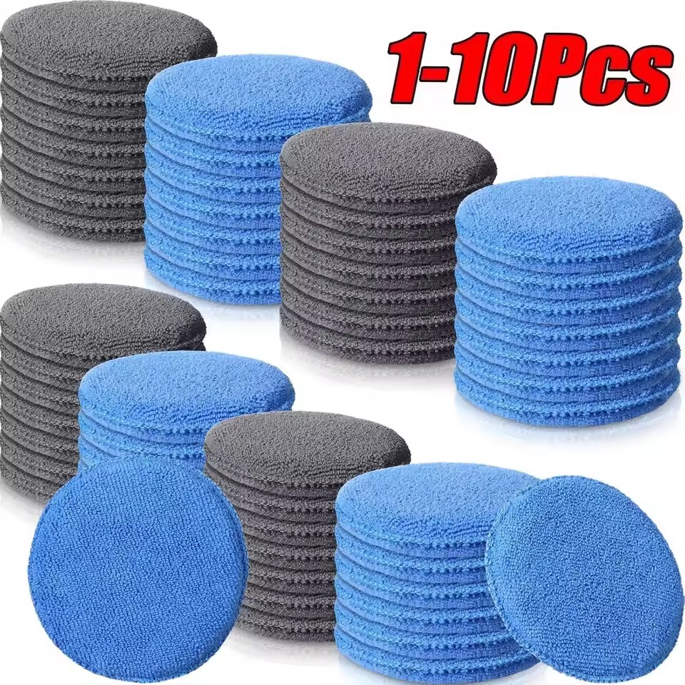 Wax Applicator Pad - 10/1Pcs Sarung Tangan Aplikator Lilin Mobil