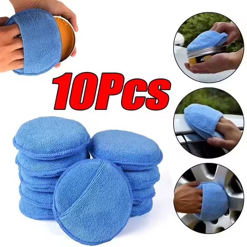 Wax Applicator Pad - 10/1Pcs Spons Pemoles Mobil Ultra Lembut