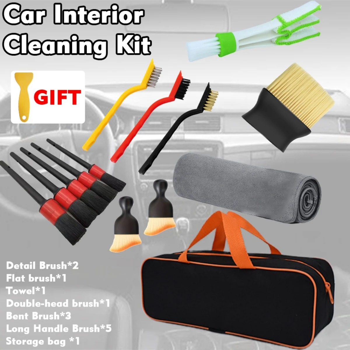 1-15 Buah Kit Sikat Detail Pem - Dirt Brush Interior ulasan dan harga