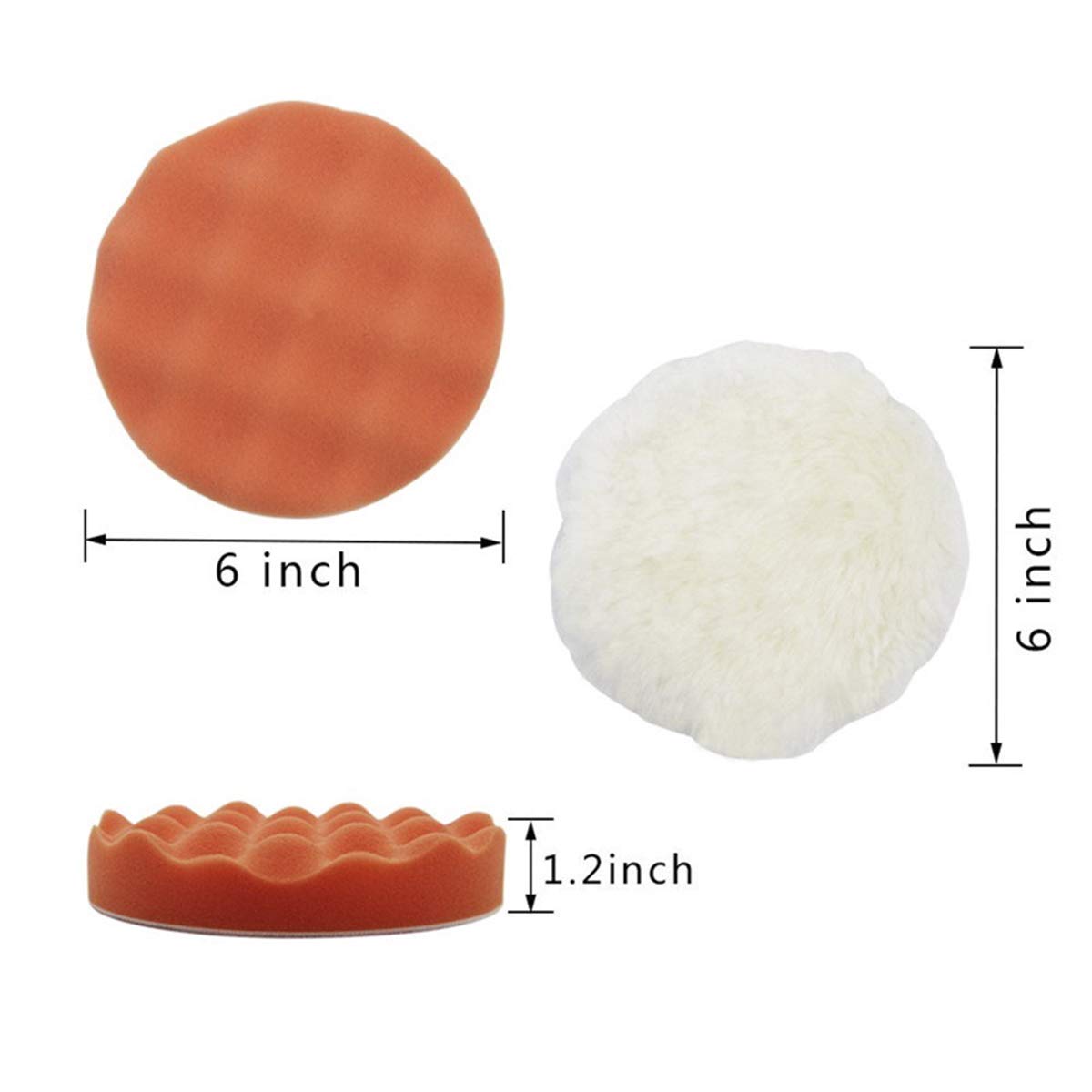 3/5/6 inci bantalan pemoles sp - Polish Pad Set Buffer ulasan dan harga