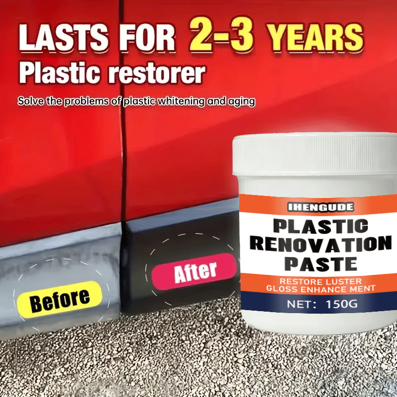 Pemoles Plastik Mobil, Krim Pe - Trim Restorer Plastic ulasan dan harga