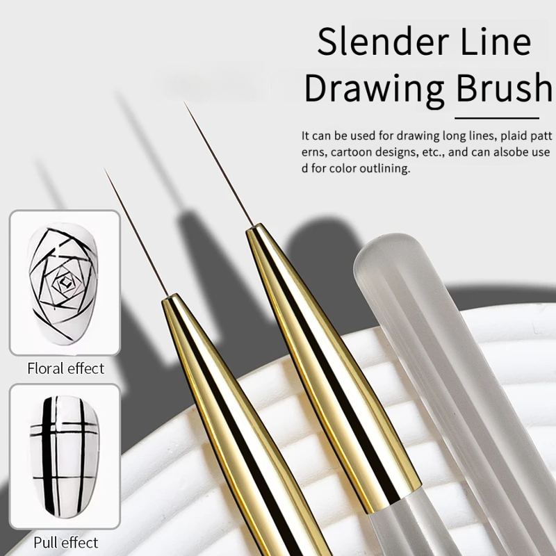 1/2/5Pcs Set Kuas Liner Nail A - Detailing Brush Set ulasan dan harga