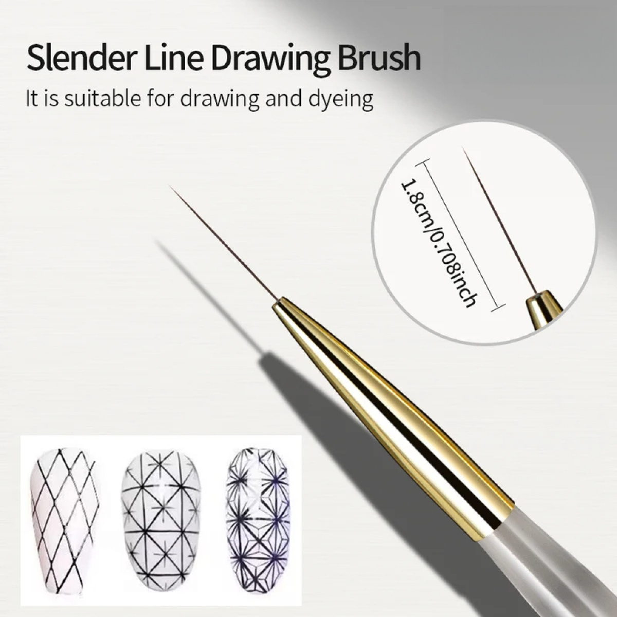 1/2/5Pcs Set Kuas Liner Nail A - Detailing Brush Set ulasan dan harga