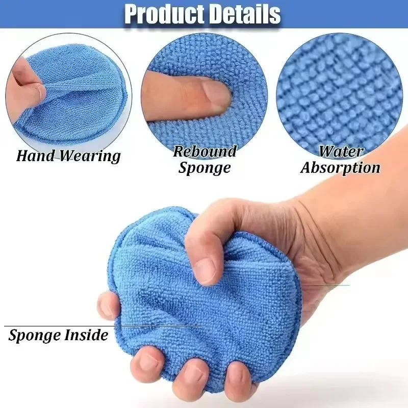 10/1Pcs Spons Pemoles Mobil Ul - Wax Applicator Pad ulasan dan harga